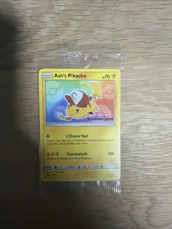 Ash's Pikachu SM108 - Black Star Promo - Pokemon Card - Image 1