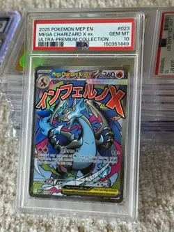 PSA 10 2025 POKEMON MEP EN #023 MEGA CHARIZARD X ex ULTRA-PREMIUM COLLECTION - Image 1