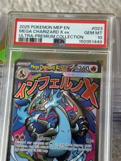 PSA 10 2025 POKEMON MEP EN #023 MEGA CHARIZARD X ex ULTRA-PREMIUM COLLECTION - Image 5