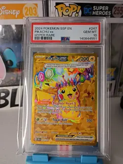 2024 Pokemon Pikachu Ex Hyper Rare PSA 10 - Image 2