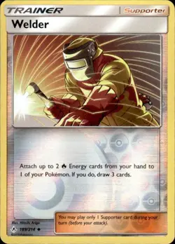 Pokemon Reverse Holo Welder SM - Unbroken Bonds 189/214 LP - Image 1