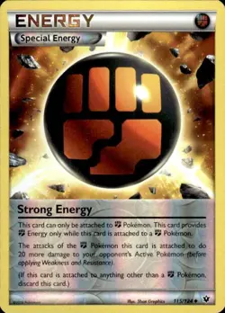 Pokemon Reverse Holo Strong Energy XY - Fates Collide 115/124 LP - Image 1