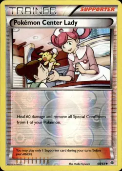 Pokemon Reverse Holo Pokemon Center Lady Generations 68/83 LP - Image 1