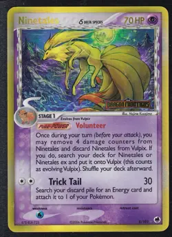 Ninetales 8/101 LP Reverse Holo Delta Species EX Dragon Frontiers Pokemon - Image 1