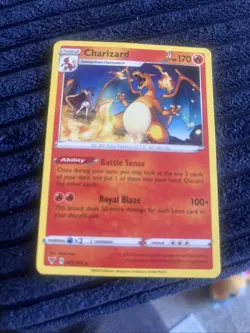 Pokemon TCG Charizard Vivid Voltage Non-Holo Card 025/185 - Image 1