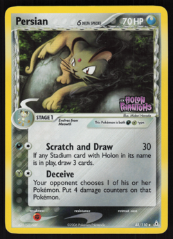 Pokemon TCG - Holon Phantoms - Persian 48/110 Reverse Holo - P - Image 1
