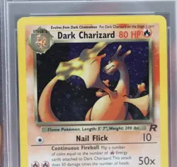 Dark Charizard 4/82 Team Rocket 2000 Holo Pokemon PSA 7 - Image 4