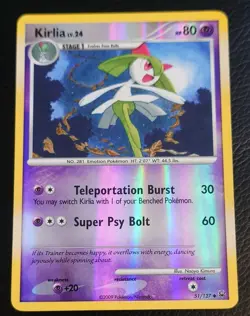 KIRLIA LV.24 REVERSE HOLO 51/127 PLATINUM BASE SET - 2009 POKEMON TCG LP/NM - Image 1