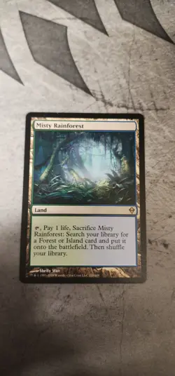Magic the Gathering MTG Misty Rainforest (220) Zendikar LP - Image 1