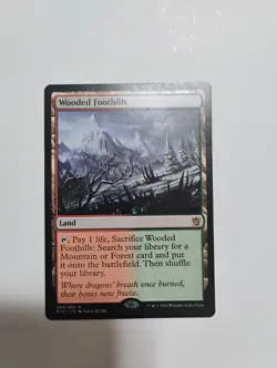 MTG Wooded Foothills (249) Khans of Tarkir (KTK) Magic LP Authentic - Image 1