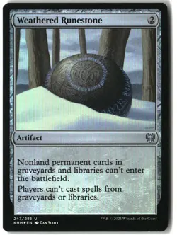 MTG Weathered Runestone [KHM - 247] LP Foil 2-1 - Image 1