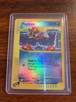 Pokemon Magikarp 118/165 Expedition Base Set Reverse Holo Common 2002 - Image 1