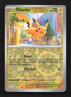 Pikachu 062/193 Common Paldea Evolved Pokemon Reverse Holo Near Mint - Image 1