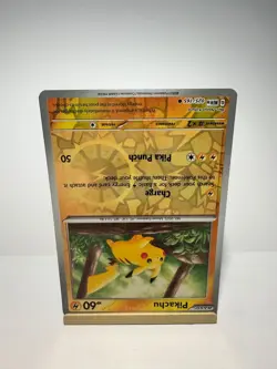 Pikachu 025/165 Common 151 Pokemon Reverse Holo Near Mint - Image 2