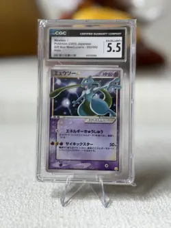 New Cert Pokemon Mewtwo Gold Star #002 Gift Box Japanese CGC 5.5 W/ Swirl 🌀 - Image 4