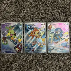 Pokemon TCG First Partner Series 1 Pack Turtwig Chimchar Piplup Holo - Image 1