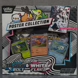 Pokemon TCG Scarlet & Violet Black Bolt & White Flare Poster Collection Sealed - Image 1