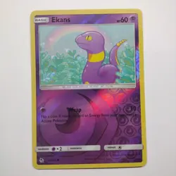 Pokemon TCG Ekans 25/68 Hidden Fates Reverse Holo NM - Image 1