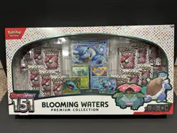 Pokemon TCG: S&V 151 Blooming Waters Premium Collection Factory Sealed Box - Image 1