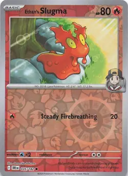 Ethan's Slugma Reverse Holofoil Pokemon Destined Rivals NM - Image 1