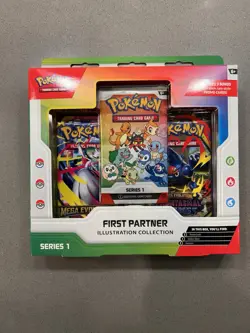 Pokemon First Partner Illustration Collection Series 1 Box NEW IN HAND - Image 1