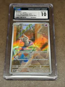 CGC 10 - Mimikyu 075 - Black Star Promos - Paldean Fate ETB - Pokemon TCG - Image 1