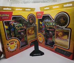 2 x pokemon day Collection boxes. featuring Pikachu Promo Card and Coin 2026 - Image 1