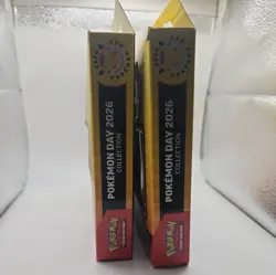2 x pokemon day Collection boxes. featuring Pikachu Promo Card and Coin 2026 - Image 5