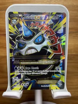 Pokemon TCG M Glalie EX Full Art Holo Ultra Rare Card XY Breakthrough 156/162 LP - Image 1