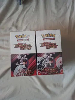 Pokemon Destined Rivals 2x Half Booster Box 18 Packs - Image 1