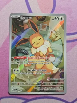 Pokemon TCG Eevee 173 Holo Promo Prismatic Evolutions Pokemon Center Stamped - Image 1