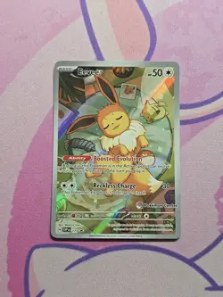 Pokemon TCG Eevee 173 Holo Promo Prismatic Evolutions Pokemon Center Stamped - Image 4
