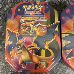 Pokemon TCG - NEW Mega Charizard X and Y Tins! - Pair - Image 2