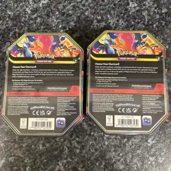 Pokemon TCG - NEW Mega Charizard X and Y Tins! - Pair - Image 5
