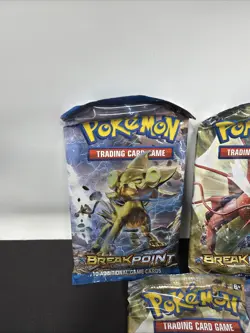 Pokemon TCG XY Breakpoint Booster Pack Lot Of 5 Luxray Scizor Gyarados Art Set 820650800696 - Image 2