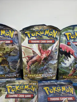 Pokemon TCG XY Breakpoint Booster Pack Lot Of 5 Luxray Scizor Gyarados Art Set 820650800696 - Image 3