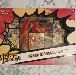 Pokemon Ascended Heroes Mega Evolution ex Box Set Meganium Feraligatr Emboar - Image 4