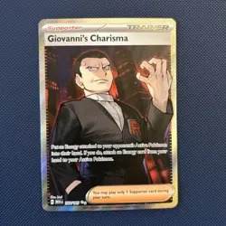 Giovanni's Charisma SR 197/165 Ultra Rare Pokemon Scarlet & Violet 151🔥 - Image 1