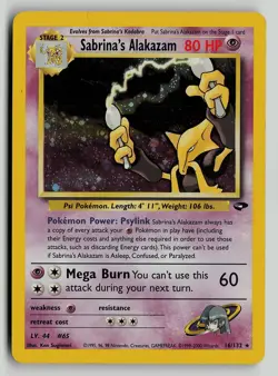 Sabrina's Alakazam - Gym Challenge (G2) 16/132 Pokemon - Image 1