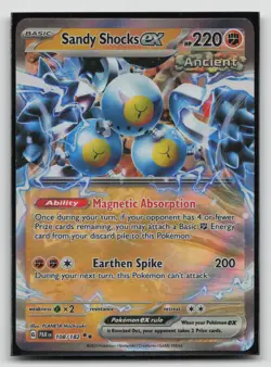 Pokemon Sandy Shocks ex 108/182 Double Rare Holo Paradox Rift - Image 1