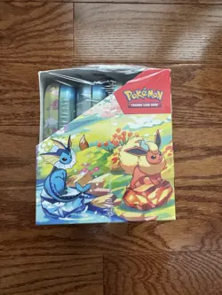 Pokemon Prismatic Evolutions Sealed Mini Tin Display Set Of 8- Damaged - Image 3