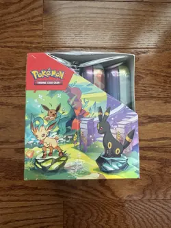 Pokemon Prismatic Evolutions Sealed Mini Tin Display Set Of 8- Damaged - Image 5