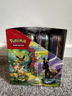 Pokemon Prismatic Evolutions Mini Tin Display New & Sealed - Image 3