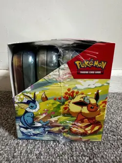 Pokemon Prismatic Evolutions Mini Tin Display New & Sealed - Image 4