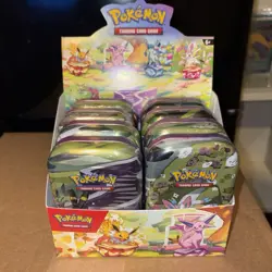 Pokemon TCG Prismatic Mini Tin Display UNSEALED NEW - Image 2