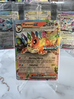 Flareon ex 014/131 Stamped Prismatic Evolutions Pokemon TCG Sealed Mint - Image 1