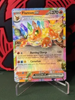 Pokemon TCG Flareon EX Prismatic Evolutions Card 014/131 - Image 1