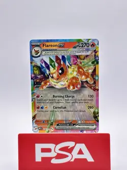 Pokemon TCG Prismatic Evolutions Flareon EX Double Rare Holo Card 014/131 - Image 1