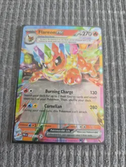 Pokemon TCG Prismatic Evolutions Flareon EX Card 014/131 - Image 1