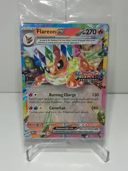 Flareon EX 014/131 Prismatic Evolution Stamped Promo Pokemon TCG - Image 1